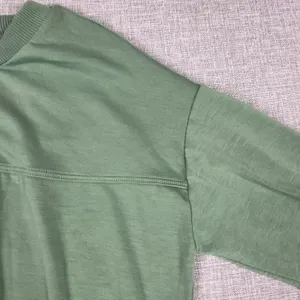 GapFit T-Shirt Womens Large Green Long Sleeve Cropped GDry Athletic Top Tagless thumbnail 7