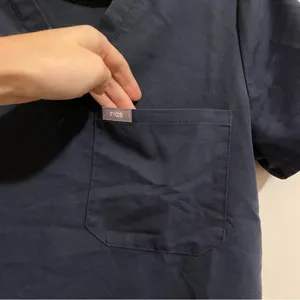 Figs Blue/Gray Technical Collection Scrub Top size Small thumbnail 3