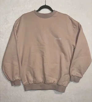 House of CB TOMMY Stone Oversized‎ Crewneck Sweatshirt Small Embroidered Logo thumbnail 1
