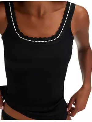 NWOT free people Only You Pointelle Tank Top thumbnail 1