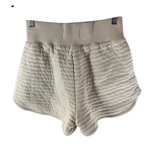 Everlane Womens Organic Cotton Quilted Shorts Pull On Pockets Ivory S thumbnail 2