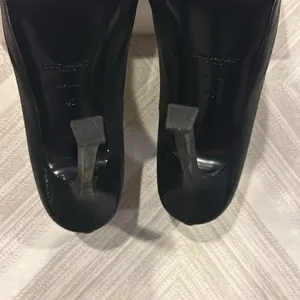Yves Saint Laurent Women’s Black Leather Tribtoo Platform Pumps - 105 Size EU40 thumbnail 7