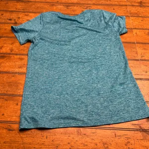 Nike Dri Fit Womens T Shirt Teal Heathered‎ Short Sleeve Athletic Top Size M thumbnail 4