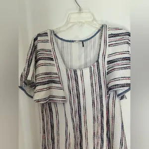 Anthro Akemi + Kin Striped Knit Dress Small Multicolor Scoop Neck thumbnail 7