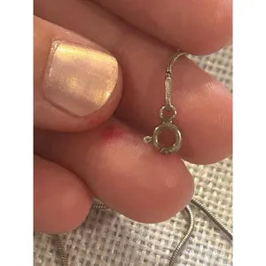 Lot a632 16.5 inch 925 sterling silver chain necklace thumbnail 5