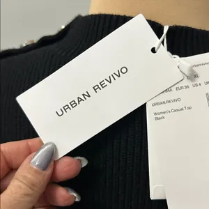 Urban Revivo Black White Sweater Shirt thumbnail 8