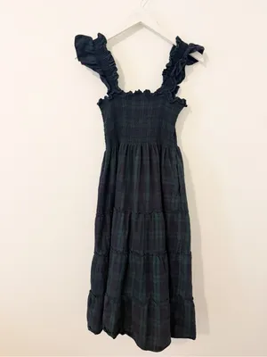 HILL HOUSE HOME THE ELLIE NAP DRESS IN BLACKWATCH TARTAN Small S * thumbnail 6