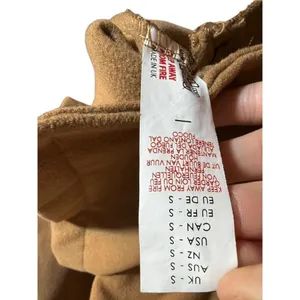 Boohoo Womens Double Breasted Button Wool Look Coat in Camel Sz S‎ thumbnail 7