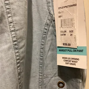 Women’s 2X pants Blue Size 20W thumbnail 2