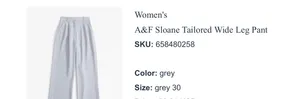 Abercrombie Trousers Wide-Leg thumbnail 3