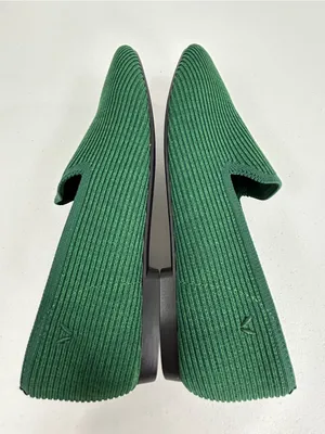 Vivaia Samantha Walker Forest Green Square-Toe Loafers Size 41 or US 9.5 thumbnail 7