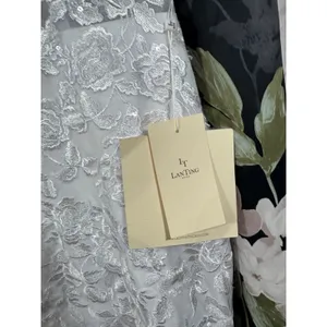 Lanting Bride White Lace embroidered Mermaid Wedding Dress V-Neck S M thumbnail 8