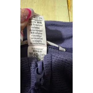 Victorias Secret Purple‎ Waffle Knit Quarter Zip Pullover Mock Neck XL thumbnail 3