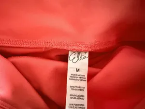 Ellie High-Waisted Athletic Shorts Coral Size M thumbnail 2