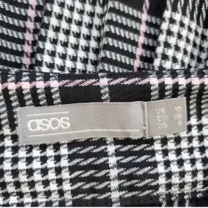 ASOS Black and Pink Plaid School Skirt thumbnail 3