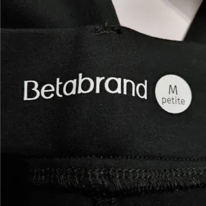 Betabrand 7 Pocket Bootcut Dress Yoga Pants Size Medium Petite Black Stretch thumbnail 6