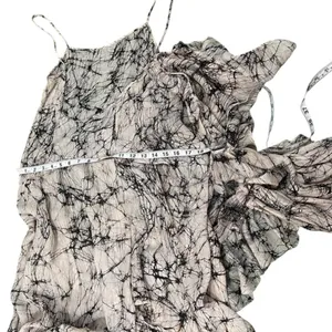 Designer Boutique One Shoulder Drape Crepe Floral Mini Dress Small thumbnail 6