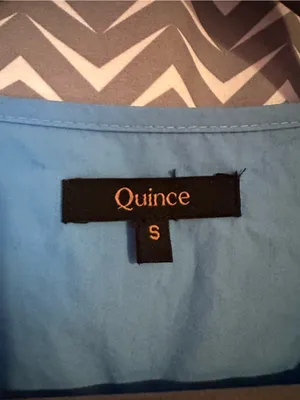 NWOT Quince | 100% Organic Cotton Poplin Tiered Mini Dress, Small thumbnail 7