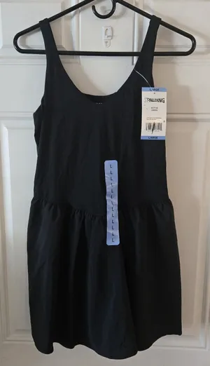 Spalding Active Dress Black Womens Large Athletic Tennis Workout Mini NWT Shorts thumbnail 1