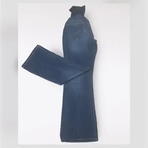 Medium Wash Straight Leg Maternity Blue Jeans PM thumbnail 2