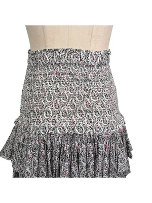 Isabel Marant Etoile Naomi Smocked Mini Skirt Size 36 US 4 thumbnail 8