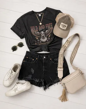 Levi’s 501 Black Denim Shorts Cut-Off thumbnail 2