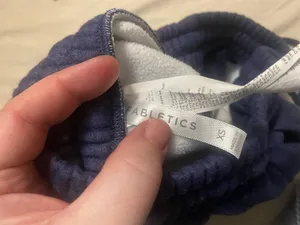 Fabletics Dark Navy Quarter-Zip Fleece sweatshirt/sweatpants set pant xs top xxs thumbnail 5