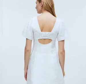 Madewell White Linen Dress thumbnail 2