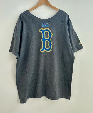Adidas UCLA Bruins Gray Off the Shoulder T-shirt thumbnail 1