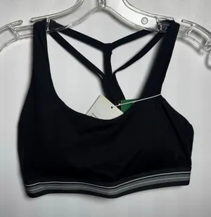 Halara Black Crisscross Sports Bra Women’s Athletic Workout Crop Top Small NWT thumbnail 1
