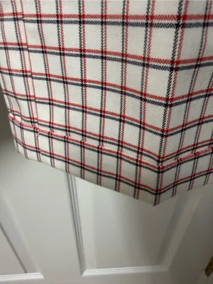 Tommy Hilfiger White and Red Checked Straight Leg Pants thumbnail 4