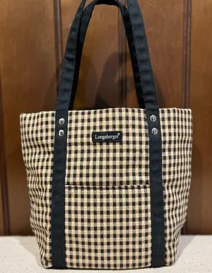 Longaberger Checkered Small Tote Bag thumbnail 1