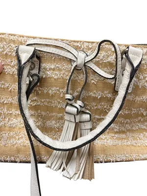 Patricia Nash Angela wms leather tan white tasseled hand shoulder bag SKU 10-759 thumbnail 16