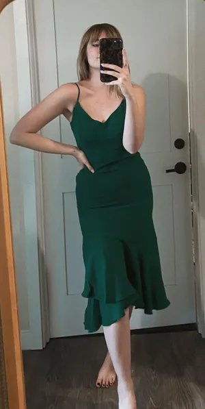 Banana Republic Emerald Green Dress thumbnail 1