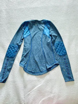 Run Ice Queen Long Sleeve Slope Stripe Limitless Blue thumbnail 3