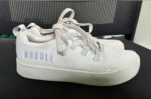 NOBULL Womens Recs Knit Training Shoes White Low Top Crossfit Sneaker Size 7 thumbnail 1