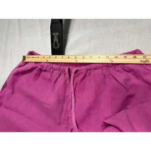 Sunbelt Women's XL Magenta Pink 100% Linen 2 Piece Shirt and Pants Set USA Made thumbnail 11