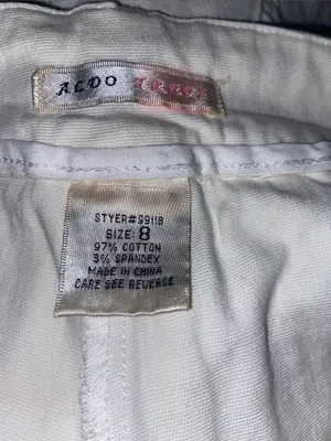 Aldo Trevi white cotton skort size 8 thumbnail 4