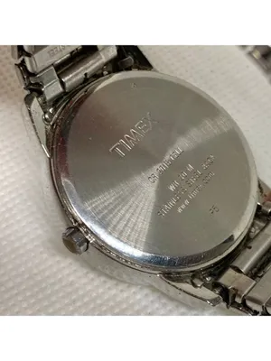 Timex indiglo date women’s watch gold silver tone 35mm quartz analog running thumbnail 7