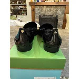 Kate‎ Spade New York BLACK CRINKLE PATENT Women's Genevieve Loafer Size 5.5 thumbnail 7