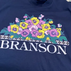 Branson floral print single stitch vintage T-shirt thumbnail 4