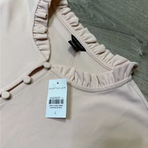 •ANN TAYLOR• ROSE PINK BLOUSE thumbnail 6