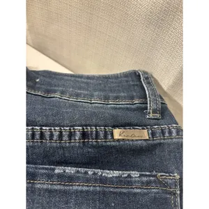 KanCan Ankle Jeans Hi Lo Fringed Hem Faux Pearl Studs Size‎ 1/24 thumbnail 8
