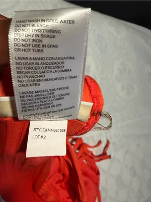 aerie Red Lace Longline Bralette size L thumbnail 8