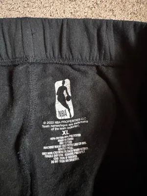 NBA Chicago bulls black sweatpants thumbnail 4