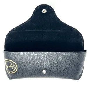 Ray-Ban Black Leather Glasses Case for Sunglasses Eyeglasses with Cleaning Cloth thumbnail 5