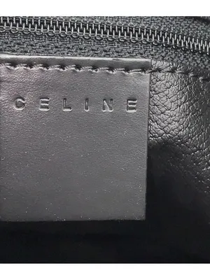 Celine Macadam Triomphe Tote Bag Brown Black Canvas Leather Italy Vintage EUC thumbnail 13