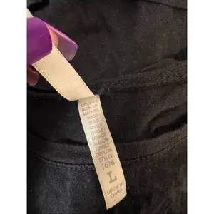 Xhilaration Black Mesh Sleeve Tee Top | Size Large thumbnail 7