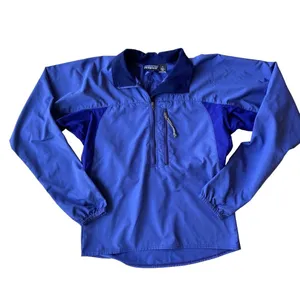 Windbreaker Rain Jacket Unisex Small Blue Stetch Panels Zippe… thumbnail 3