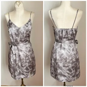 Abercrombie & Fitch 90s Satin Mini Slip Dress Small Tall grunge thumbnail 2